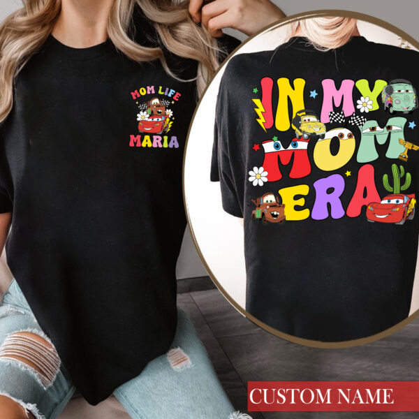 Custom Name Mama MC Quee Shirt, Personalized Pixar Cars Shirt, 95 Lightning MCQ Shirt, Gift For Mom