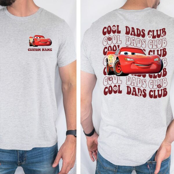 Custom Cool Dads Club Name 2 Sides Shirt, Racing Shirt for Dad, Custom Dad Name Shirt, Gift For Dad