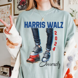 Harris Walz Obviously Shirt, Democratic Election Shirt, Kamala Harris Tim Walz President 2024 Tee