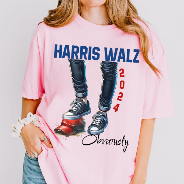 Harris Walz Obviously Shirt, Democratic Election Shirt, Kamala Harris Tim Walz President 2024 Tee