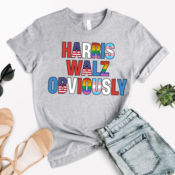 Harris Walz Obviously Shirt 2024 , Kamala Harris Tim Walz President 2024 Shirt