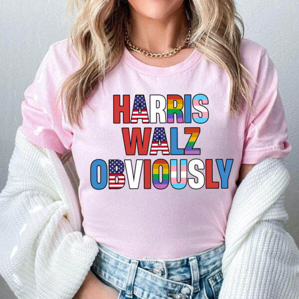 Harris Walz Obviously Shirt 2024 , Kamala Harris Tim Walz President 2024 Shirt