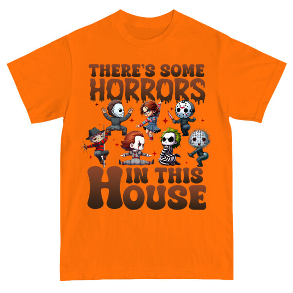 There’s Some Horrors In This House Shirt FUNNY, Halloween Shirt, Horror Halloween Shirt