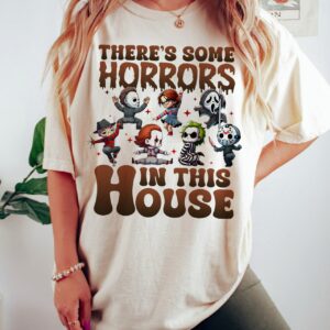 Horrors In This House Shirt Sweatshirt, Horror Movie Shirt, Horror Halloween Shirt