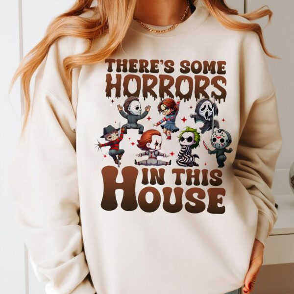 Horrors In This House Shirt Sweatshirt, Horror Movie Shirt, Horror Halloween Shirt