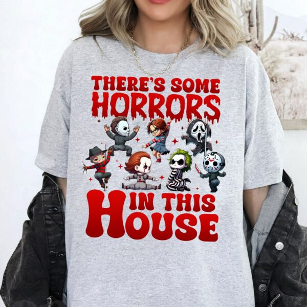 Horrors In This House Shirt Sweatshirt, Horror Movie Shirt, Horror Halloween Shirt