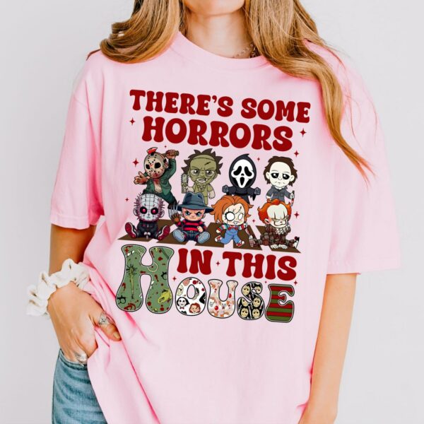 There’s Some Horror In This House Shirt Sweatshirt Hoodie, Funny Halloween Shirt, Halloween Gift, Scary Movie Shirt