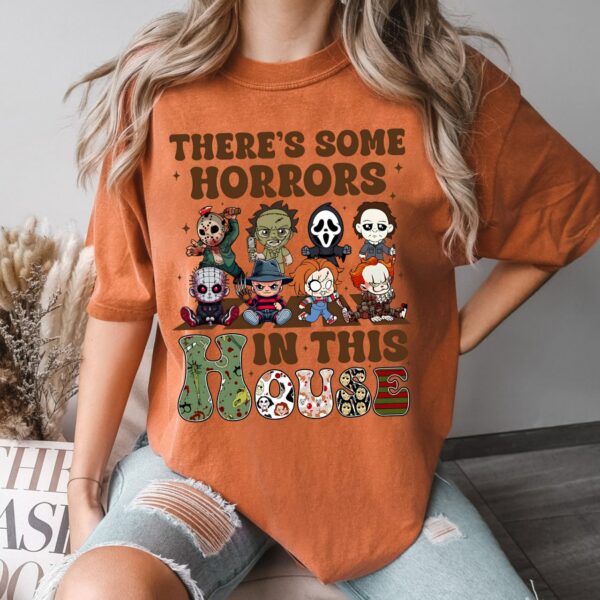 There’s Some Horror In This House Shirt Sweatshirt Hoodie, Funny Halloween Shirt, Halloween Gift, Scary Movie Shirt