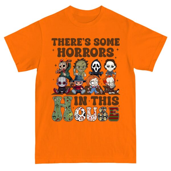 There’s Some Horror In This House Shirt Sweatshirt Hoodie, Funny Halloween Shirt, Halloween Gift, Scary Movie Shirt