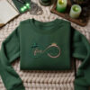 EMBROIDERED Wicked Elphaba Glinda Sweatshirt, For Good Quote Shirt, Broadway Musical Infinity Symbol, Theatre Fan Gift, Good Witch Shirt