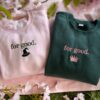 Embroidered For Good Sweatshirt, Good witch bad witch, shiz university, musical Defy Gravity Shirt, Aesthetic Changed For Good Sweatshirt