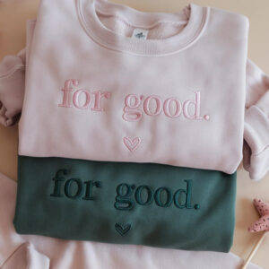 Embroidered For Good Wicked Sweatshirt Changed For Good Oz, Aesthetic Defy Gravity, Wizard Of Oz Changed For Good Sweatshirt