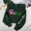 Wicked Embroidered Sweatshirt, Defy Gravity Broomstick Magic Wand Hoodie, Wizard of Oz Movie,