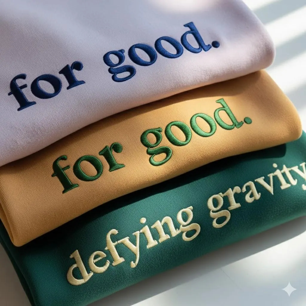 Embroidered For Good Wicked Sweatshirt, Aesthetic Changed For Good Sweatshirt, Wizard Of Oz Tee, Changed For Good, Defy Gravity Gift Embroidered For Good Wicked Sweatshirt, Aesthetic Changed For Good Sweatshirt, Wizard Of Oz Tee, Changed For Good, Defy Gravity Gift