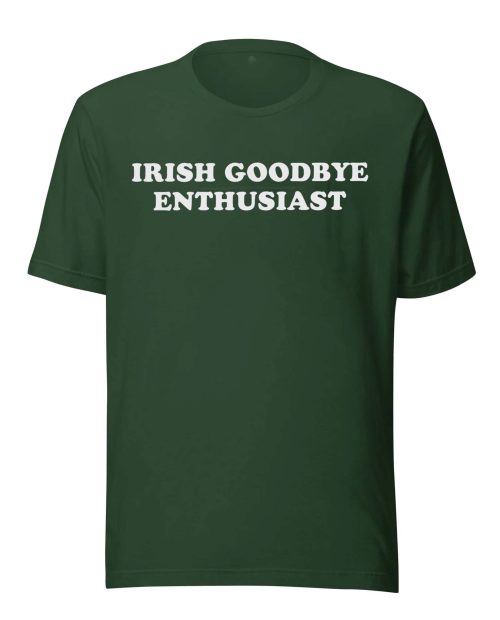 Irish Goodbye Enthusiast Baby Tee, Funny Introvert Shirt