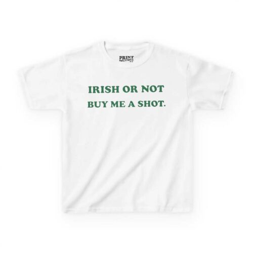 Saint Drinking Patrick’s Day Baby Tee, Irish Drinking Shirt for Girls