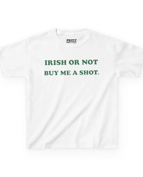 Saint Drinking Patrick’s Day Baby Tee, Irish Drinking Shirt for Girls