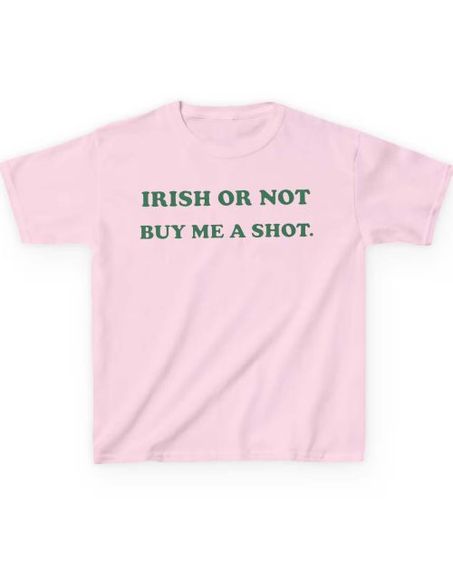 Saint Drinking Patrick’s Day Baby Tee, Irish Drinking Shirt for Girls