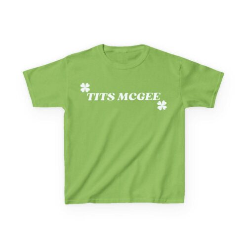 Funny St Patrick’s Day Baby Tee, Y2K Tits McGee St Paddys Crop Top