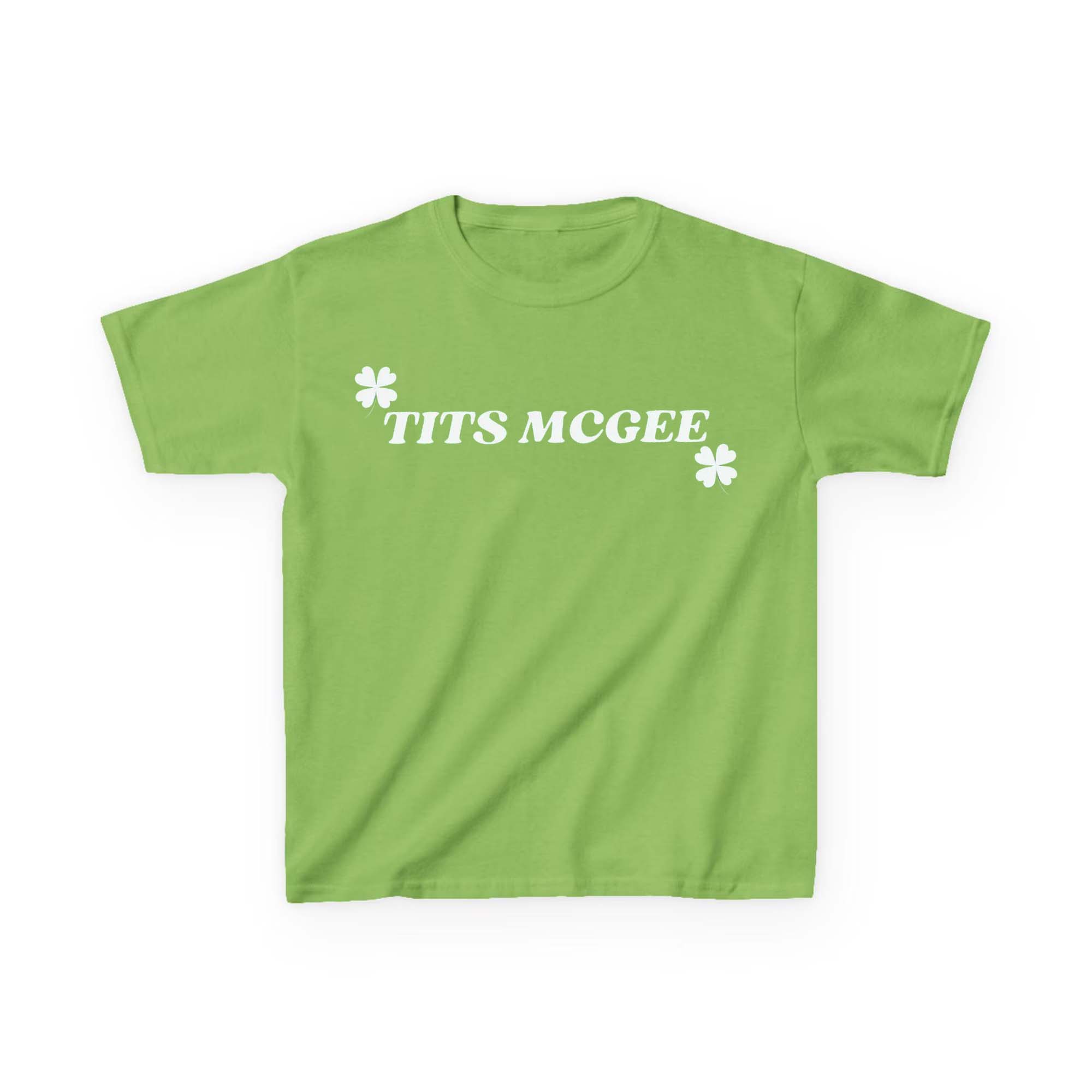 Funny St Patrick’s Day Baby Tee, Y2K Tits McGee St Paddys Crop Top Funny St Patrick’s Day Baby Tee, Y2K Tits McGee St Paddys Crop Top