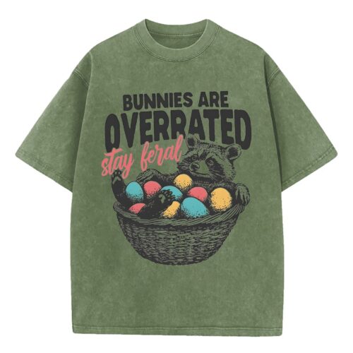 Bunnies are Overrated Stay Feral Easter Shirt