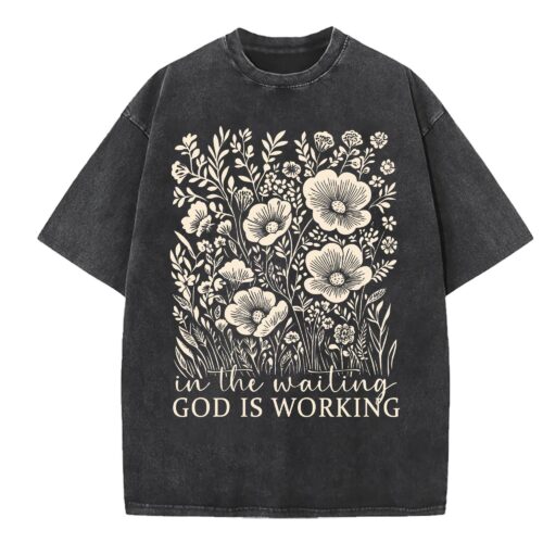 Vintage Floral Christian T-Shirt, Comfort Colors, Bible Verse