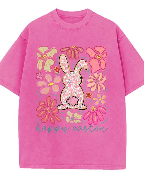 Happy Easter Bunny T-shirt, Retro Comfort Easter Shirt