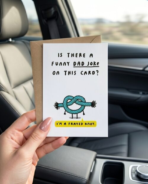 Funny Father’s Day or Birthday Card – For Dad – Is There A Funny Dad Joke On This Card?