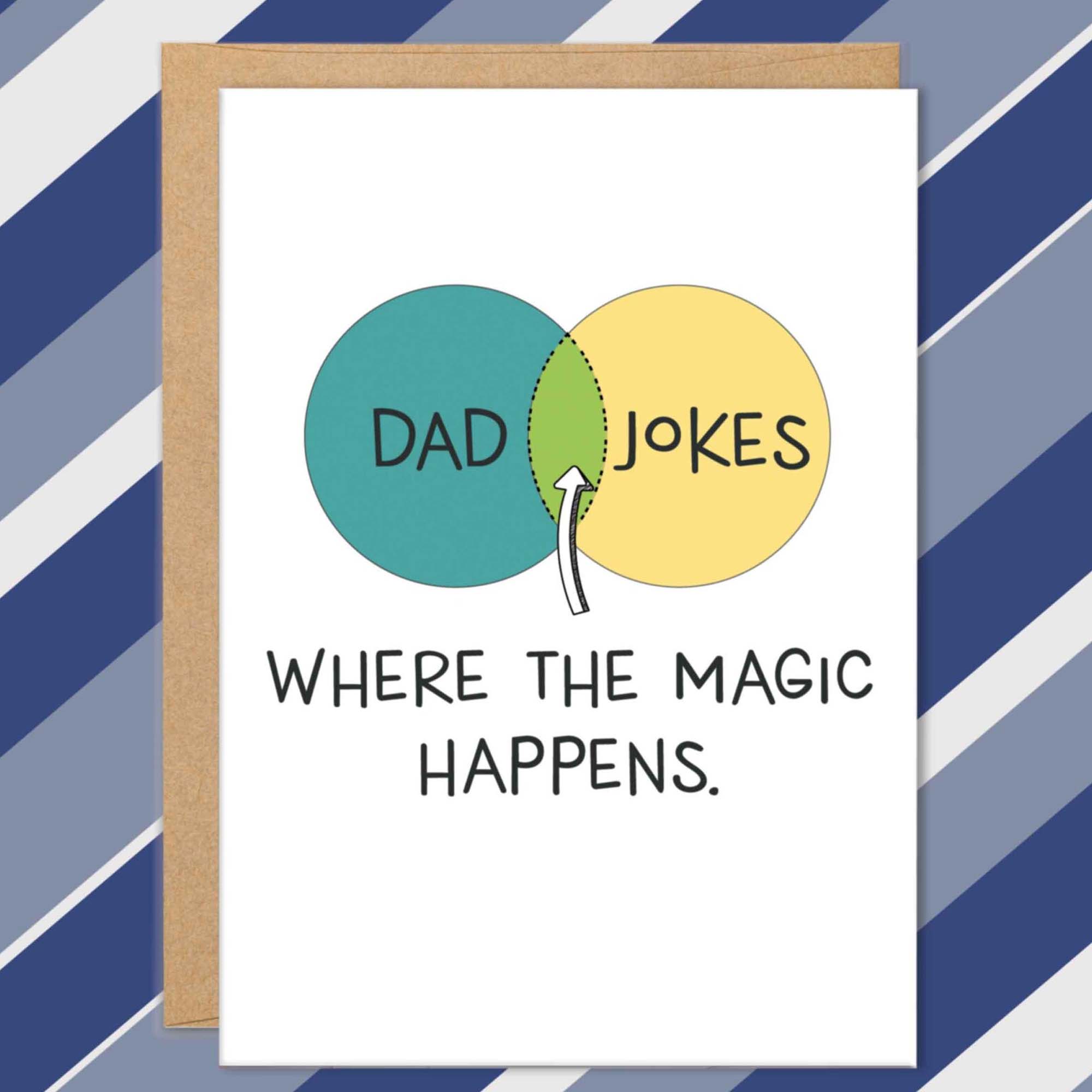 Dad Jokes Cards, Dad Jokes Where the Magic Happens, Father’s Day Cards Funny, Funny Cards for Dad, Gifts For Dad, From Son, From Daughter Dad Jokes Cards, Dad Jokes Where the Magic Happens, Father’s Day Cards Funny, Funny Cards for Dad, Gifts For Dad, From Son, From Daughter