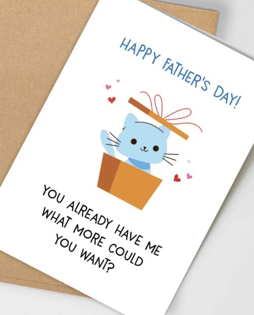 Father’s Day Card From Cat, Cat Fathers Day Card, Cards for Cat Dads from the Cat, Funny Card To Dad From Cat, Cat Dad Gifts, Kitten, Gift Father’s Day Card From Cat, Cat Fathers Day Card, Cards for Cat Dads from the Cat, Funny Card To Dad From Cat, Cat Dad Gifts, Kitten, Gift