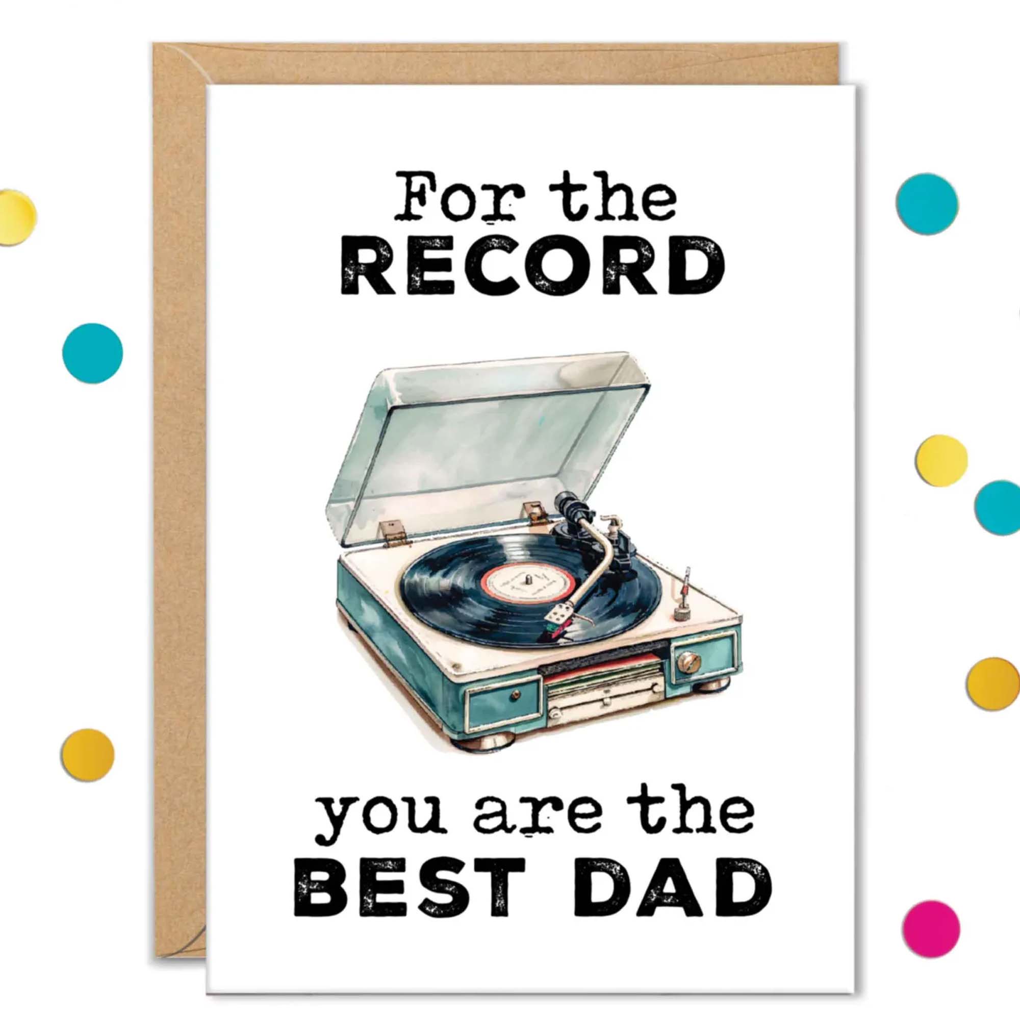 Best Dad Cards, Father’s Day Cards, Pun Cards for Dad, Vinyl Record Music Card, Best Dad Gifts, Cards for Husband, From Son, Stepdad Cards Best Dad Cards, Father’s Day Cards, Pun Cards for Dad, Vinyl Record Music Card, Best Dad Gifts, Cards for Husband, From Son, Stepdad Cards