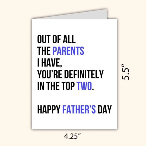 Funny Father’s Day Card, Cute Dad Grandpa Card