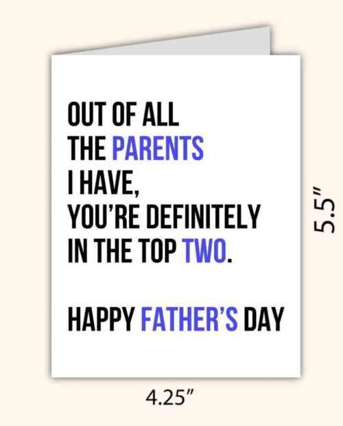 Funny Father’s Day Card, Cute Dad Grandpa Card