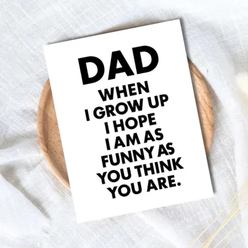 Funny Fathers Day Card – Hilarious Dad Birthday Card