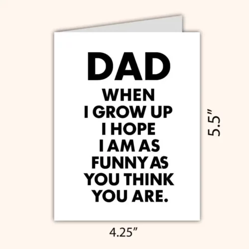 Funny Fathers Day Card – Hilarious Dad Birthday Card