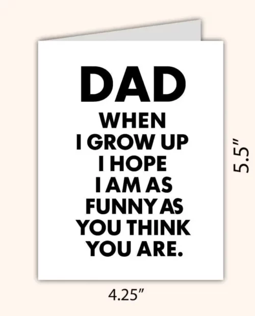Funny Fathers Day Card – Hilarious Dad Birthday Card